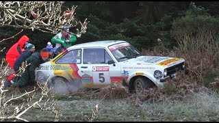 Offs and Action at very slippery corner Roger Albert Clark Rally 2023  Day 3 [upl. by Klayman]