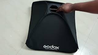 Assemble and Install GODOX Softbox with SType Bracket Bowens Mount Bulb Soft Cloth and Grid [upl. by Divine]