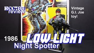 HCC788  1986 LOWLIGHT  Night Spotter  Vintage GI Joe toy review S03E22 [upl. by Reidar839]