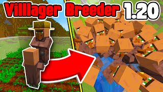 How to Build Easy Villager Breedeer Farm  Minecraft 120 Java amp Bedrock Edition [upl. by Maryjo334]