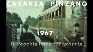 Linea Casarsa Pinzano 1967 treno Littorina ferrovie dello stato Friuli vecchia stazione [upl. by Culliton]