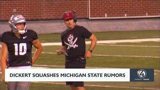 WSU Coach Dickert squashes Michigan State rumors [upl. by Ondrea]