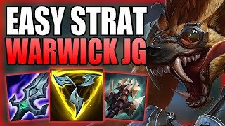 ABUSE THIS EASY STRATEGY WITH WARWICK JUNGLE TO EASILY ESCAPE LOW ELO  S Guide League of Legends [upl. by Olsson343]