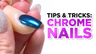 The Ultimate Guide to Chrome Nails Tips and Tricks [upl. by Ahtibat]