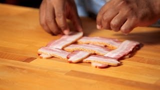 How to Weave Bacon  Bacon Recipes [upl. by Annairam]