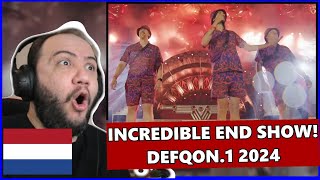 DUTCH EARTHQUAKE AMAZING DEFQON1 2024 END SHOW CLOSING RITUAL REACTION  Teacher Paul Reacts 🇳🇱 [upl. by Atteynod837]