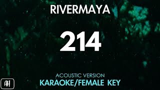 Rivermaya  214 KaraokeAcoustic Instrumental Female Key [upl. by Denten194]