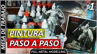 1  PINTAR una FIGURA Paso a Paso Tutorial pintura desde cero Mesa de Trabajo Hoplita 2 Big Child [upl. by Hterag13]