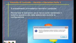 Guida al Computer  Lezione 102  Pannelo di Controllo  BackUp e Ripristino Parte 2 [upl. by Yerffoeg]