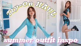 HUGE Summer TryOn Haul fashion trends w Princess Polly 🍧💠🐈‍⬛ [upl. by Eibocaj]