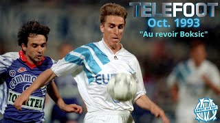 OM  Téléfoot octobre 1993 Les adieux dAlen Boksic au Vélodrome  Olympique de Marseille [upl. by Zetrac801]