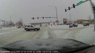 Anchorage Alaska Winter Driving Footage [upl. by Kenn]