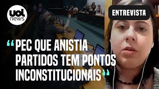 Sâmia Bomfim diz que acionará STF para interromper votação de PEC que anistia partidos [upl. by Maude]