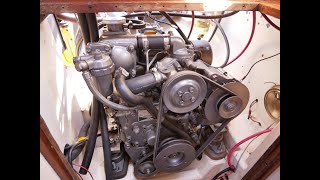 Coolant Flush on a Yanmar 2GM20F [upl. by Ykcub357]