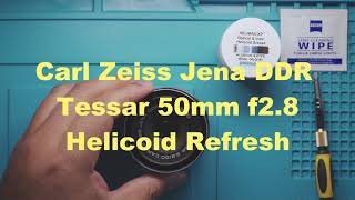 Carl Zeiss Jena DDR 50mm f28 Tessar Refresh [upl. by Aliban]