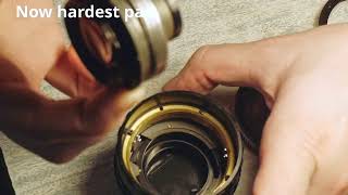 Disassembly of vintage Vivitar 50mm f17 Pentaxk Lens [upl. by Olenka]