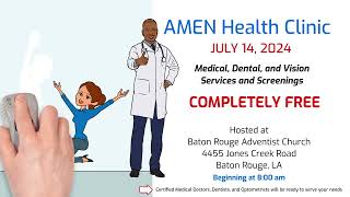 AMEN Free Health Clinic Invite [upl. by Lednew981]