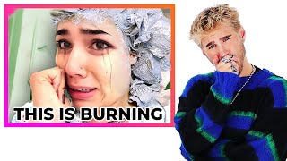 Hairdresser Reacts To Disaster DIY Bleaching [upl. by Hailahk]