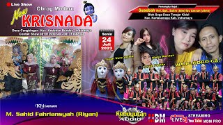 🔴LIVE OM NEW KRISNADA Wa Plodro  Suaebah Blok Soga Ds Tenajar Kidul Kec Kertasemaya  2472023 [upl. by Wadlinger]