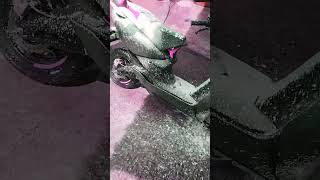 Battery bike foam wash sashtika detailing Tambaram [upl. by Pentheam793]