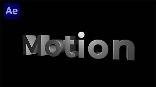 3D Text Animation Tutorial in After Effects  NO PLUGINS  TUTORIAL FOR BEGINNERS [upl. by Aima793]