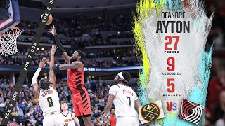 Deandre Ayton Highlights 27 PTS  Trail Blazers vs Nuggets  Feb 4 [upl. by Iramat633]