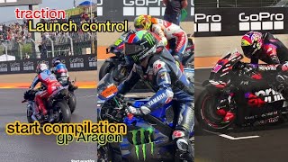 Desmosedici gp RSGP RC16 RC213v YZRM1 Compilation start launch control sound gp Aragon 2024 [upl. by Palila904]