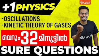 Plus One Physics  Oscillations  Kinetic Theory of Gases  Sure Questions  Eduport Plus One [upl. by Ignacia]