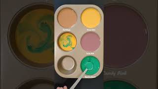 Orange Yellow Vs Candy Pink Vs Spectra Green colormixing satisfying shorts farbmischung asmr [upl. by Gladstone385]