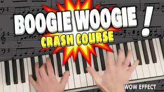 Pro Boogie Woogie Piano Lesson  Beginners Crash Course  Easy Blues Keyboard Tutorial Lesson [upl. by Anilas]