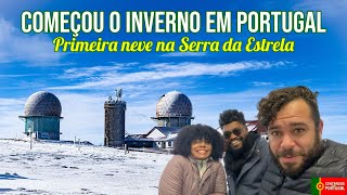 Começou a nevar em Portugal  Neve na Serra da estrela  Morar na Covilhã [upl. by Nortna]