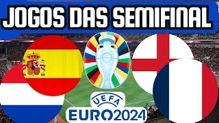 PRÓXIMOS JOGOS DA EUROCOPA SEMIFINAL 0907 a 1007 [upl. by Dymoke]