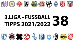 FussballTipps 3Liga  38Spieltag  Saison 20212022 [upl. by Llerref]