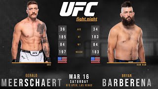 Gerald MEERSCHAERT vs Bryan BARBERENA Full FIGHT [upl. by Aronoel]