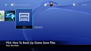 PS4 How To Back Up Game Save Files To External Drive [upl. by Naved254]