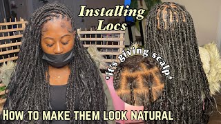 Installing Locs  How To Make Them Look Natural [upl. by Pool]