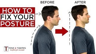 How To Correct Your Posture  5 Home Exercises To Fix Your Posture [upl. by Gnoix]