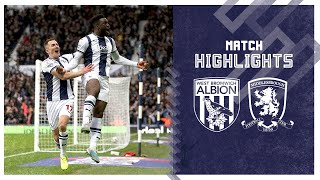 West Bromwich Albion v Middlesbrough highlights [upl. by Enelyt]