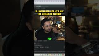 nmp called hasans ideas insane and gets a msg from him [upl. by Ahsenad637]