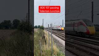 LNER Class 800 passing Tollerton Junction [upl. by Davidson]