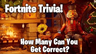 Fortnite Christmas Skin Trivia fortnite gaming fyp trivia [upl. by Ojiram]