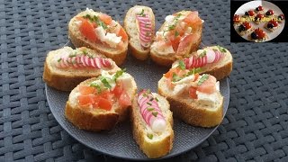 Tartines apéritives express  APERITIF DINATOIRE  LA BOITE A RECETTES [upl. by Arriat691]