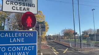 Callerton Parkway Station Level Crossing Tyne and Wear [upl. by Wiersma]