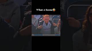 Ben stokes 🤣youtubeshorts cricket viralvideo shorts shortsvideoshortvideo msdhoniviratkohli [upl. by Afatsuom]