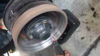 DIY Refacing on brake drum [upl. by Bouldon]