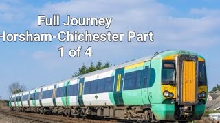 Full Journey HorshamChichester Part 1 Of 3 [upl. by Annerb]