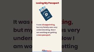 Losing my passport  Learn English through short story level 1  Daily English Stories [upl. by Neraj]