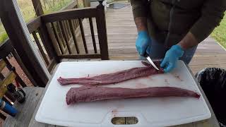 Process Your Own Deer Backstrap [upl. by Rizas121]