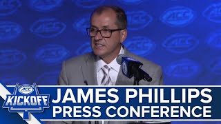 James Phillips full press conference at 2023 ACC Football Kickoff [upl. by Fernand]