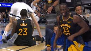 Draymond Green trips Zach Edey then says quotfk youquot to ref after ejected vs Grizzlies [upl. by Armitage737]